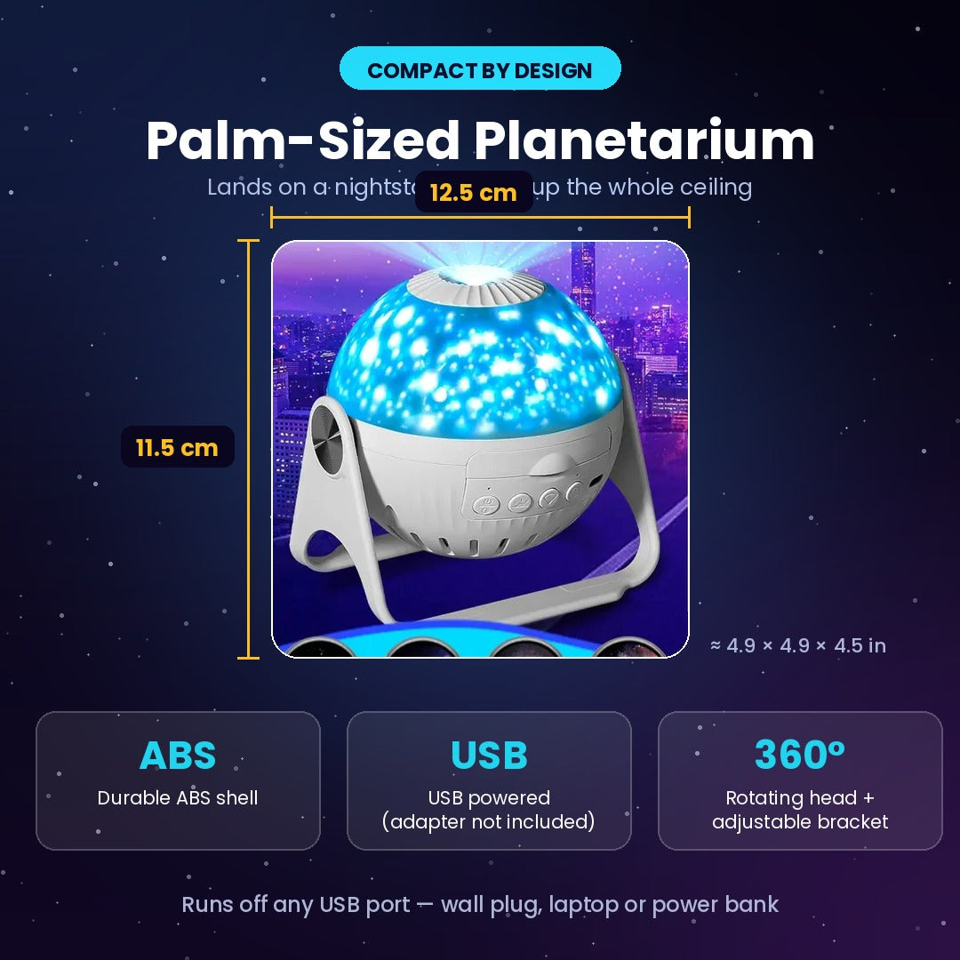 Galaxy Projector 6-in-1 | Nebula & Star Night Light