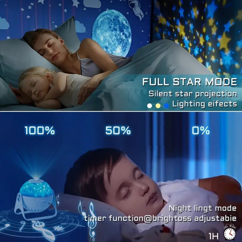Galaxy Projector 6-in-1 | Nebula & Star Night Light