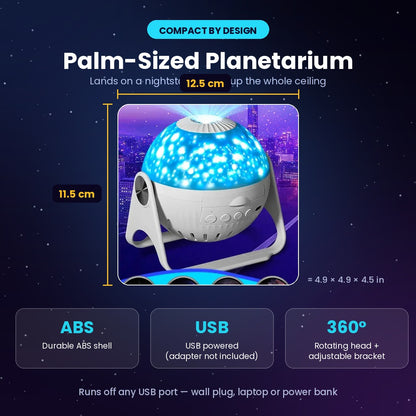 Galaxy Projector 6-in-1 | Nebula & Star Night Light